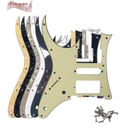 Xinyue Guitar Parts For Left Handed MIJ Ibanez RG 2550Z Guitar Pickguard Humbucker HSH Pickup Scratch Plate With 10 Hole Screws