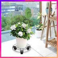 [Predolo2] Plant Stand with Plant Saucer Rolling Plant Stand Plant Tray Roller with 4 Casters Iron Pallet Trolley for Office Shop