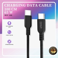 DAP Data cable DCC100 Type C to Type C 65W Fast charging Charging cable