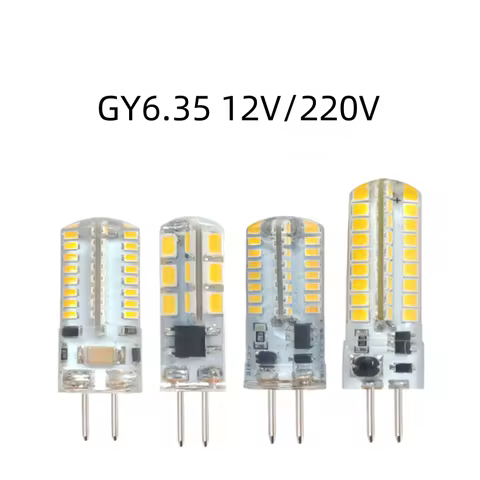 GY6.35 3014SMD LED Lamps 12V 220V 3W 6W 9W 12W Corn Light Bulb Droplight Chandelier 2835SMD G6.35 Le