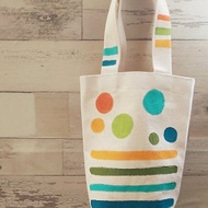 【純手繪】水壺袋 | 飲料袋 | 傘袋 | 帆布 | 點點條紋格子