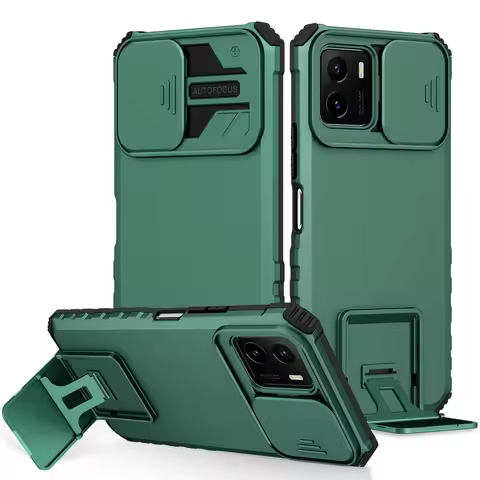 Pemuyak Shockproof Case for OPPO A96 A76 A36 A15S A95 A74 A55 4 Push Pull Camera Protection Live Sta
