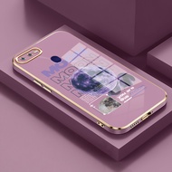 UNGU Casing For OPPO F9 F9 Pro F7 A7X Realme U1 Realme 2 Pro Case Casing Planet Charm Purple Silicon