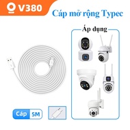 [V380] V380 Extension Cable TypeC 5M Conversion Cable Specialized for CCTV Cameras