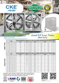 BLOWER EXHAUST FAN GUDANG INDUSTRI DAN KANDANG AYAM 50 Inch 3 Phase