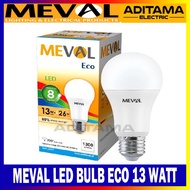 PUTIH Meval LED BULB ECO 13 WATT WHITE/ MEVAL ECO LED LAMP 13 WATT WHITE