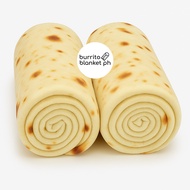 [BUNDLE] Burrito Tortilla Reversible Blanket Soft Fleece Wrap Blanket Flannel Kumot (VACUUM SEALED)