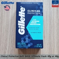 Gillette® Clinical Soft Solid Ultimate Fresh Antiperspirant & Deodorant 45g or 48g ยิลเลตต์ ระงับกลิ