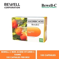 Bewell-C Non- Acidic Vitamin C 500mg 100 capsules per box