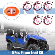 Uxcell 5 Pcs Power Lead Harnesses for Yamaha Wolverine RMAX2 850 X4 850 X2 708 Replace B4J-H25B0-V0-