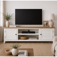 NATURAL OAK WOOD TV SHELF (OAK) – MODERN DESIGN – EXPORT PRODUCTS