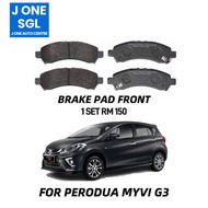 DISC BRAKE PAD FRONT FOR PERODUA MYVI (2018-2022)
