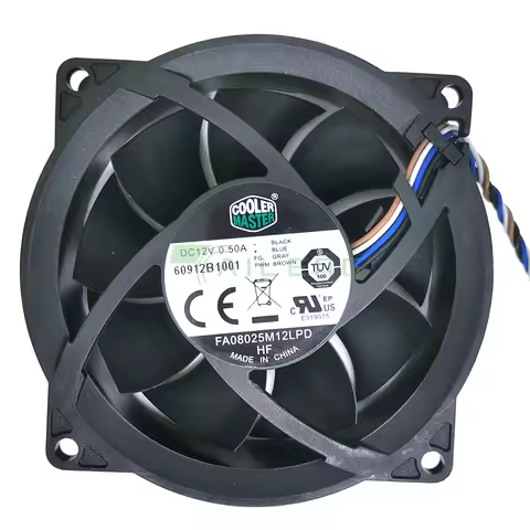 new For CoolerMaster FA08025M12LPD 12V 0.50A 804057-001 80*80*25mm Cooling Fan 4pin Cooling Fan Proc