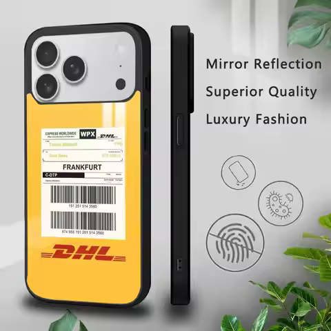 Brand DHL Logo Phone Case For IPhone 17 16 15 14 13 12 11 Pro Xs Max Mini Plus Celulares Hard Funda