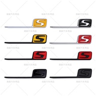 Logo AMG S GT43S GT63S A45S C63S 3D Metal Untuk Mercedes Benz Sticker Bonet Belakang Modified