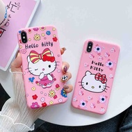 Casing Hello Kitty Soft TPU Matte Case Realme C11 C12 C15 C17 5 5i 5s 6i 7i 8 pro / Oppo a54 a3s a31