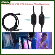 NEW 2m Portable Headphone Cable Audio Cord Line Compatible For Gpro X G233 G433 Alpha Gaming Earphone Wire