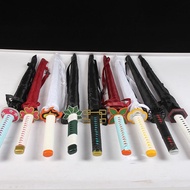 Demon Slayer Umbrella Anime Knife Samurai Long-handled Umbrella Men Handsome Straight Simple Student