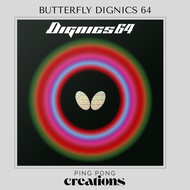 (100% Authentic) Butterfly Dignics 64 Table Tennis Rubber Getah Ping Pong