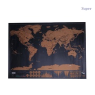 Super World Map Travel Edition Deluxe for Scratch Map  Poster Traveler Gif