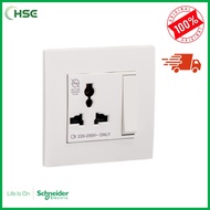 SCHNEIDER KB113LS_WE VIVACE SWITCH UNIVERSAL SOCKET 13A 250V 1G 3PIN