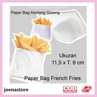 (Joenastore) Potato Paper Fill 100 Pcs Paper Bag / French Fries Paper Bag / Sos Bag / Paper Fries / Donut Paper Bag / Donut Paper Bag / Sos Bag / Paper Bag / Donut Paper Bag / Donut Paper Bag / Sos Bag / Bag / Donut Paper Bag / Sos Bag / Bag / Donut Paper