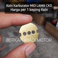 1 piece of Old Mio CKD Carburetor Coin | Coin IMPORT Carburetor Mio Sporty Old Carburetor Brass