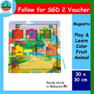 Montessori Education Magnet Color Picture Board Children Kids Toys