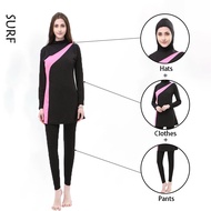 SURF READY STOCK muslimah swimming suit Swimming Suit Women Muslimah Baju Renang Muslimah Plus Size Women Swimming Suit Highly Elastic Comfortable 3 Pieces Swimwear Swimming Suit Muslimah Beach Wear Swimsuit swimsuit baju muslimah perempuan