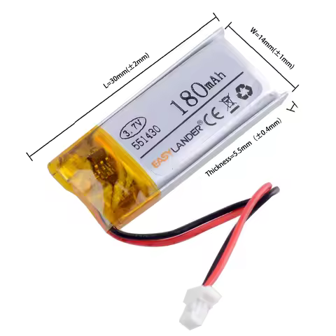 HP551429 D.11 170mAh 3.7V Lithium Polymer LiPo Rechargeable ion cells For Mp3 Alligator C-500 DIY bl