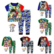 [2Y-11Y] Ailubee Beyblade 939 1023 1041 Pyjamas / Sleepwear - Baju Tidur Budak Lelaki