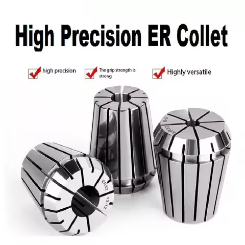 ER8 ER11 ER16 ER20 ER25 ER32 ER40 ER Spring Collet Chuck 0.008mm 0.005mm for CNC Milling Tool Holder