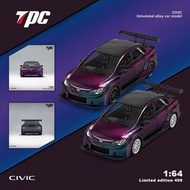 ****預訂 pre-order****   TPC 1:64合金模型！Civic思域FD2改裝版，Magic Purple變色紫