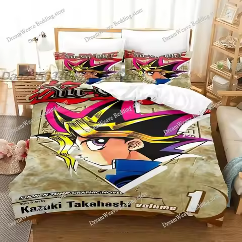 Yu Gi Oh Bedding Set Single Twin Full Queen King Size Bed Set Aldult Boys Bedroom Duvetcover Sets 3D