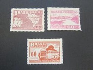 【雲品三】巴西Brazil 1950 Sc 697,699,700 MH 