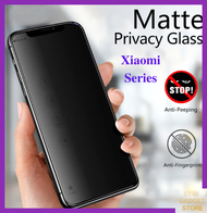 【Matte+Privacy】XIAOMI Redmi 9A 9C 9T 10C / POCOPHONE M3 F3 F3 Pro X3 X3 Pro X4 Pro M4 Pro / Mi 10T 10T Pro 11T 11T Pro 12T 12T Pro Anti Spy Anti Fingerprint Full Cover Matte Privacy Screen Protector Tempered Glass