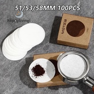 happylivingl Round Coffee Filter Paper 51mm 53mm 58mm Disposable Espresso Portafilter Accessories
