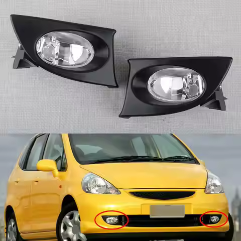1 Pair Left & Right Car Front Bumper Fog Light Lamp 33951-SAA-H11 Fit for Honda Fit Jazz GD1 GD3 200