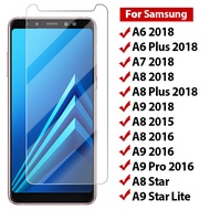 9H กระจกนิรภัยสำหรับ Samsung A9 A8 Star A7 2018 A750 A6 A8 Plus ฟิล์มแกร่งสำหรับ Galaxy A9 Star Lite