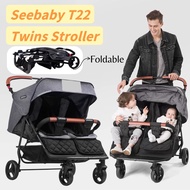 Seebaby T22 Double Stroller Twins Pram Side by Side