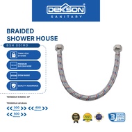 DEKKSON Braided Shower Hose SUS 304 Selang Shower Stainless BSH 001HD Silver Stainless Steel