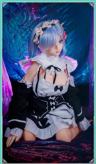 Junying/MOZU REM 1:1 Female Seamless Action Figures Full Silicone Material Dolls, Re:Zero 2.0 Series