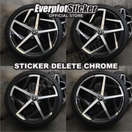 Volkswagen Golf mk8 5H R GTI GTD Dallas Alloy Rims Sticker Chrome Delete to look more stylish