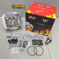 ฝาสูบ wave125 RG 4 วาล์ว อุปกรณ์ในกล่องครบชุดพร้อมประกอบ ขนาดใบวาล์ว 18/2125/2826/29