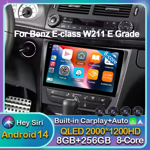 Android 16 Car Radio For Mercedes Benz E-class E Class W211 E200 CLS 2002-2010 Carplay Multimedia Pl