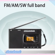 Shanshan Mini LCD Radio Battery Powered Portable Radio Excellent Reception Pocket AM FM Radio With Telescopic Antenna