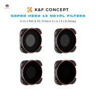 K&F Concept GoPro Hero 13 12 ND & PL Filters ND8 ND16 ND32 ND64 ประกันศูนย์ไทย 2 ปี