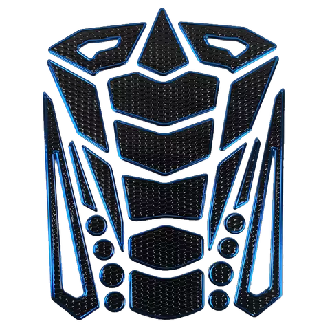 Universal Motorcycle Fuel Tank Pad Decal - Size L x W: 18.5cm x 14.5cm