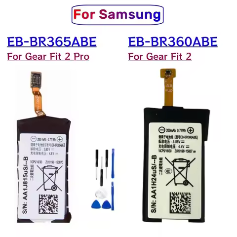 EB-BR360ABE Battery For Samsung Gear Fit2 Fit 2 R360 SM-R360 , EB-BR365ABE For Samsung Gear Fit 2 Fi