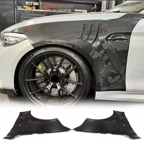 For BMW M2 M2C F87 2016-2021 Genuine Dry Carbon Fiber Front M4 G82 M3 G80 Fenders Body Kits Car